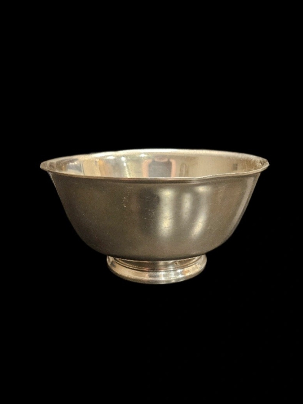 Vintage Boardman Colonial Pewter Paul Revere Bowl No. 73 1966 Footed USA
